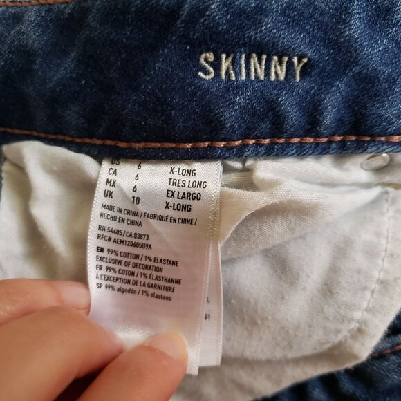 American Eagle Skinny Jeans 6 x-long - Picture 4 of 4